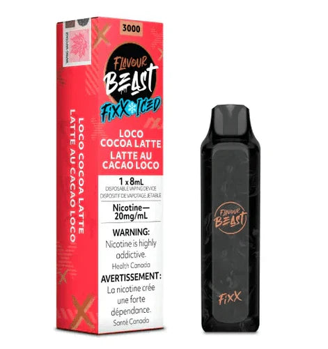Flavour Beast Fixx Iced – Loco Cocoa Latte (3000 Puffs)