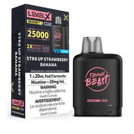 Level X Boost G2 Pre-filled Pod by Flavour Beast -  Str8 Strawberry Banana