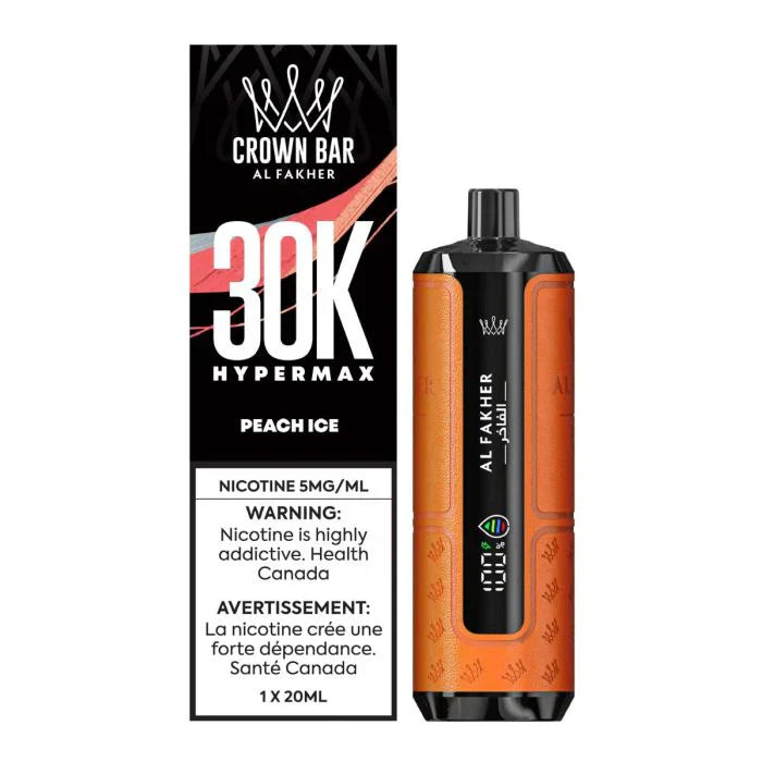 Crown Bar Al Fakher 30K Hypermax – Peach Ice