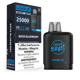 Level X Boost G2 Pre-filled Pod by Flavour Beast - Boss Blueberry Ice