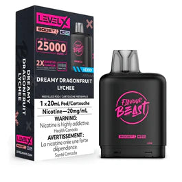 Level X Boost G2 Pre-filled Pod by Flavour Beast - Dreamy Dragonfruit Lychee Ice