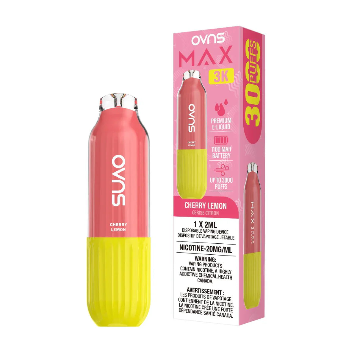 OVNS MAX 3K Disposable Vape - Black Cherry