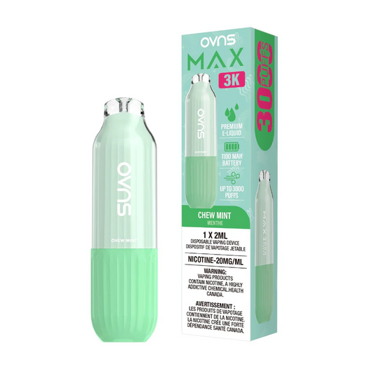 OVNS MAX 3K Disposable Vape - Chew Mint