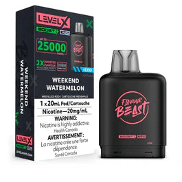 Level X Boost G2 Pre-filled Pod by Flavour Beast - Weekend Watermelon Ice